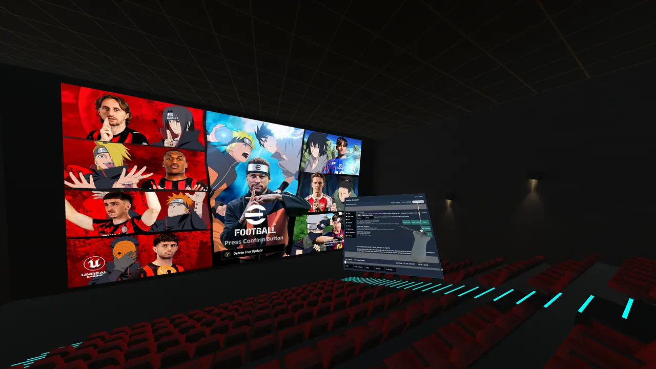 NohTV VR virtual theater with large screen